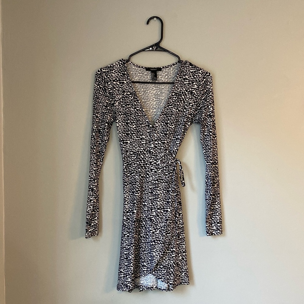 Long Sleeve Wrap Dress
